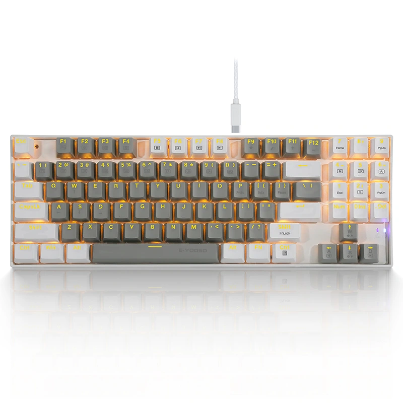 89 Tombol Keyboard Mekanik Gaming Kabel LED