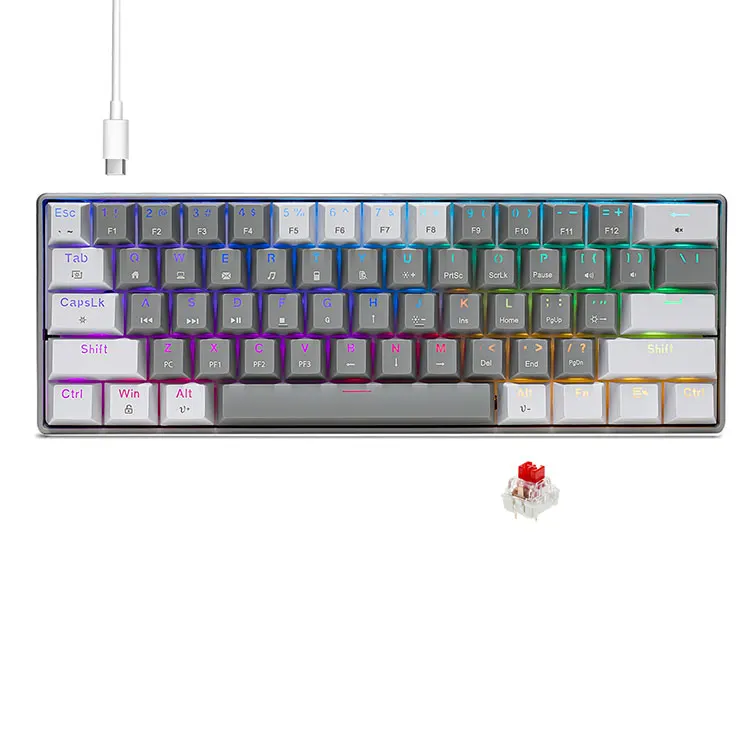 Portable 60% Keyboard Gaming Kabel Mekanik