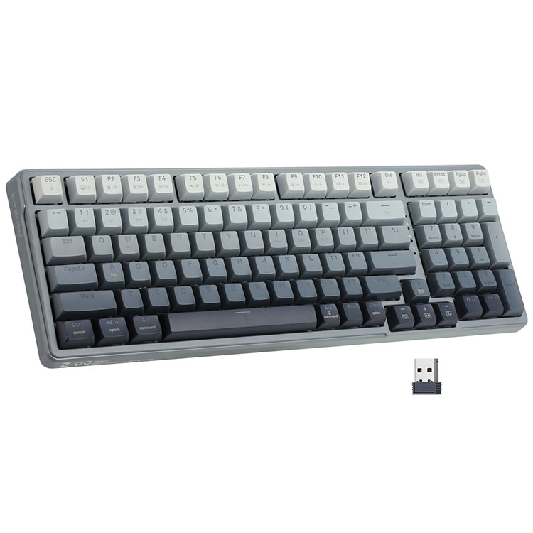 Wireless Bluetooth 2.4G 94 tombol Keyboard Mekanik