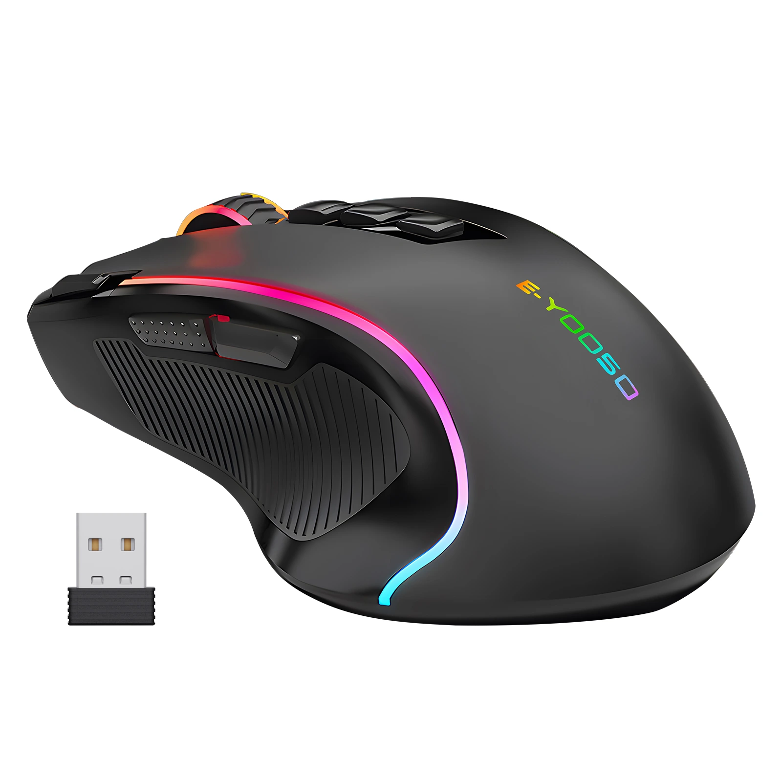 Wireless Gaming Mouse RGB 9 Tombol Programmable