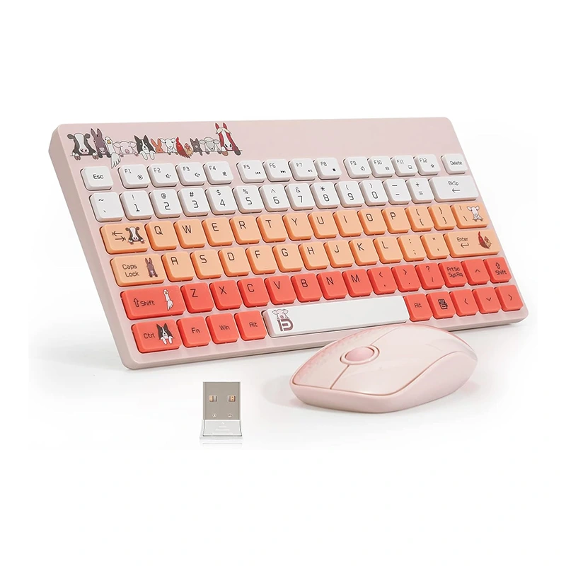 Keyboard Nirkabel lan Mouse Combo 2.4G USB Compact Portable