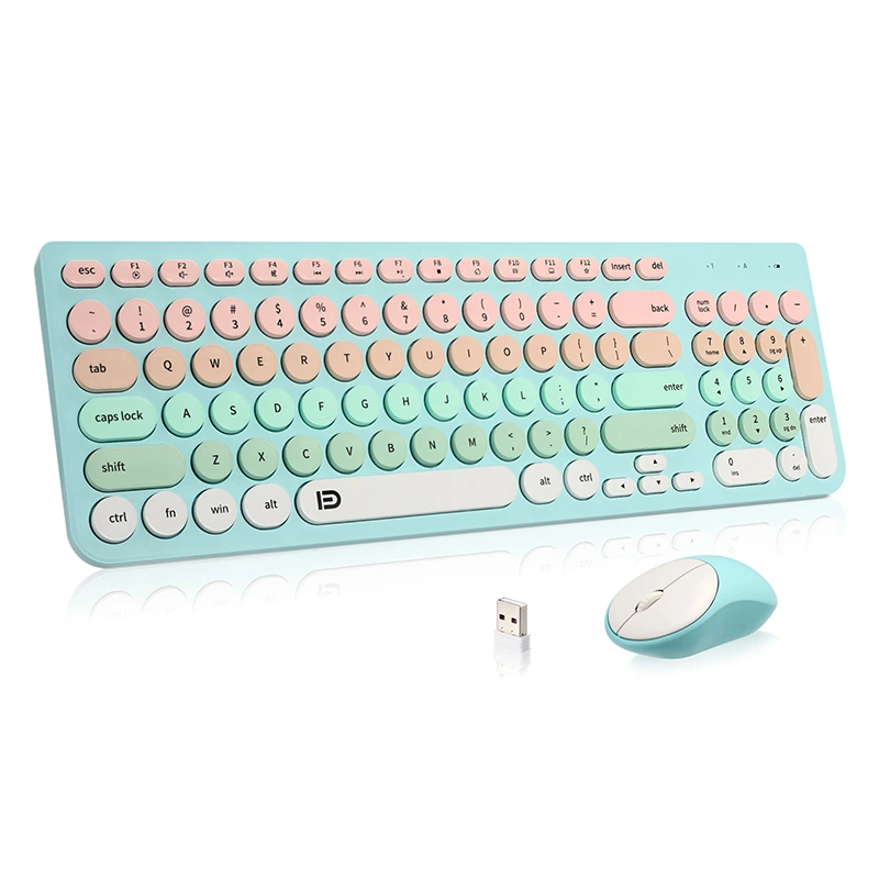 Keyboard nirkabel lan combo mouse 2.4ghz lengkap